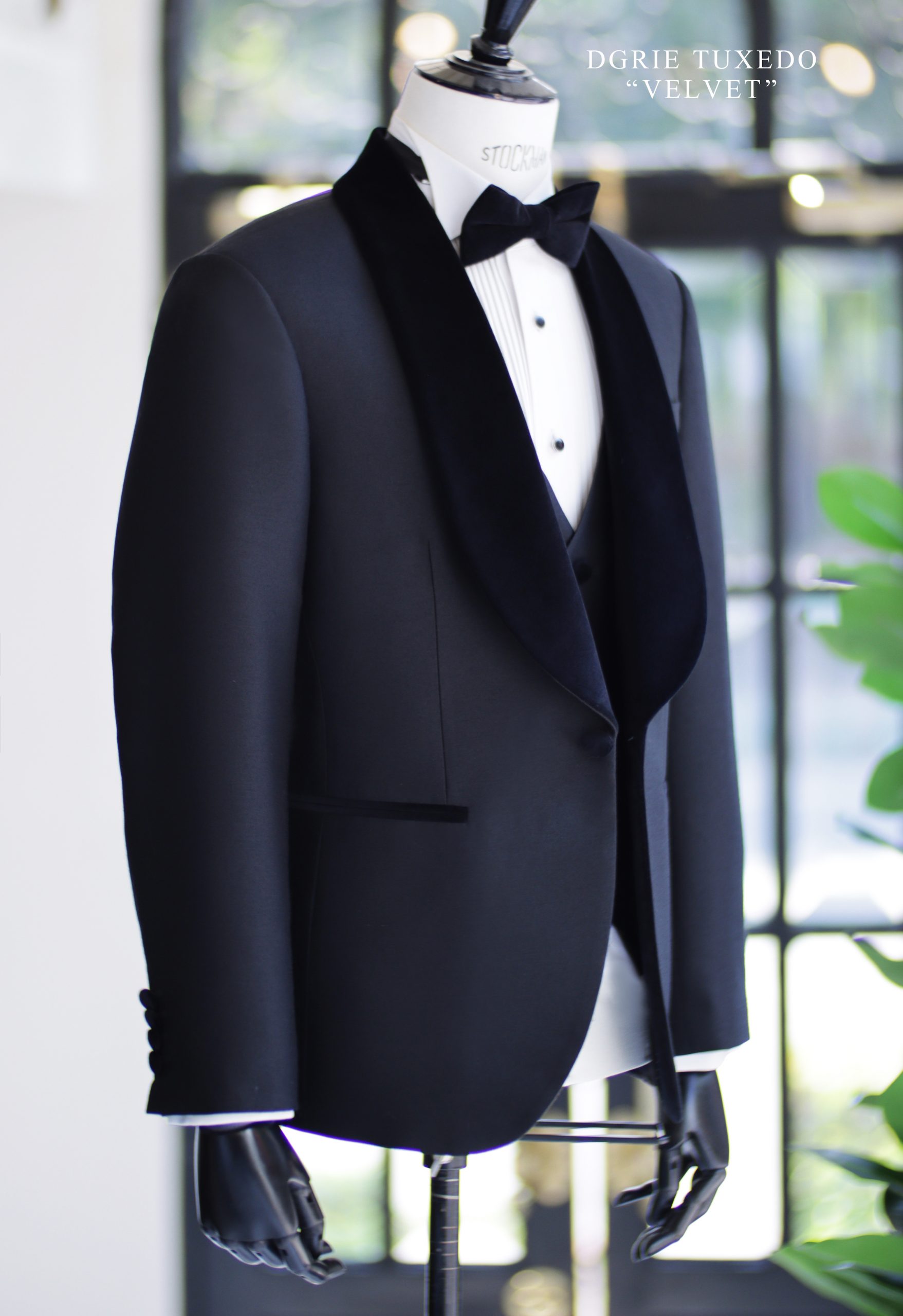 เสื้อสูท ทักซิโด้ DGRIE BLACK LUXURY TUXEDO VELVET SET