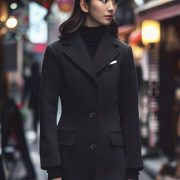 ตัดเสื้อโค้ท DGRIE Black Overcoat 100% Wool Classic