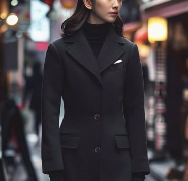ตัดเสื้อโค้ท DGRIE Black Overcoat 100% Wool Classic