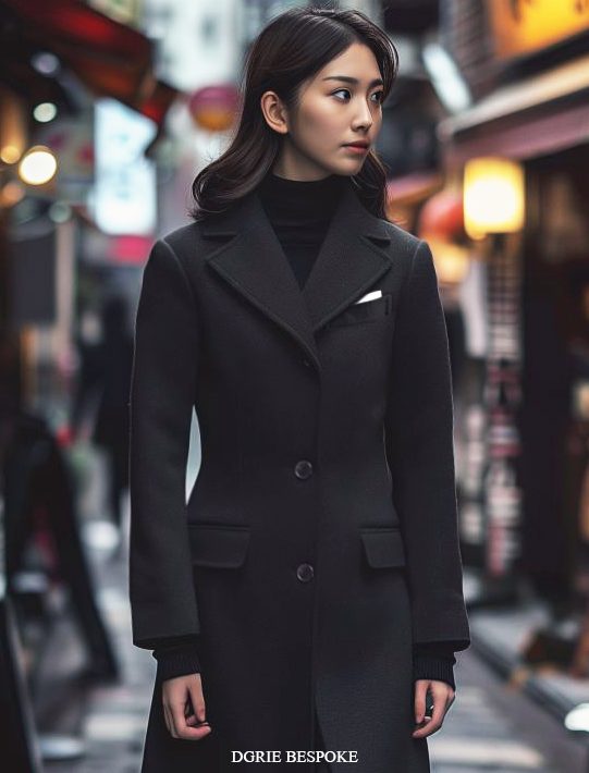 ตัดเสื้อโค้ท DGRIE Black Overcoat 100% Wool Classic 21 ตัดเสื้อโค้ท DGRIE Black Overcoat 100% Wool Classic