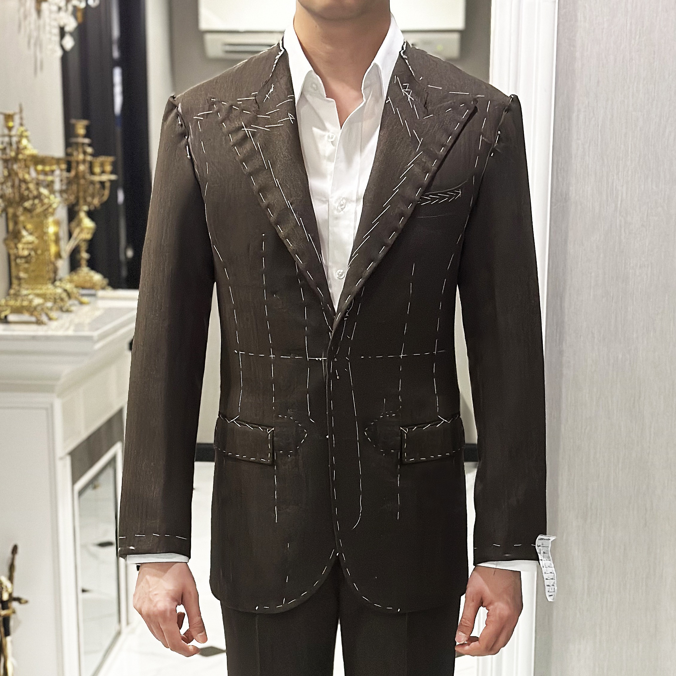 IMG_7551 copy 2 DGRIE - ตัดสูท Fitting Drapers Flannel Wool Hand Lapel Canvas