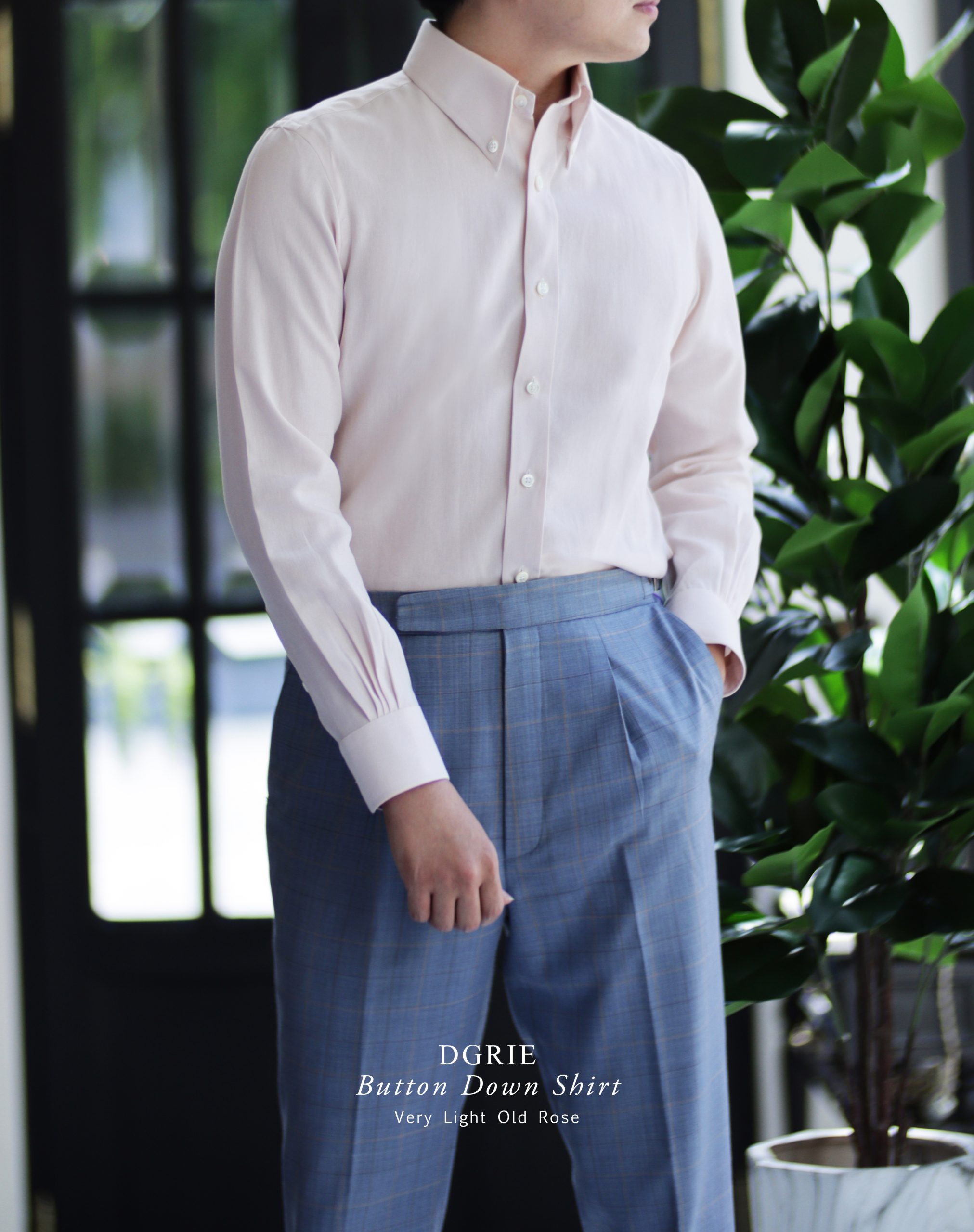 IMG_8257 copy ตัดเชิ้ต ร้านตัดเชิ้ต DGRIE Very Light Old Rose Shirt