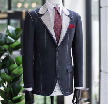 ตัดสูทหางม้า Full Canvas PINSTRIPE DARK GREY SUIT 15 ตัดสูทหางม้า Full Canvas PINSTRIPE DARK GREY SUIT