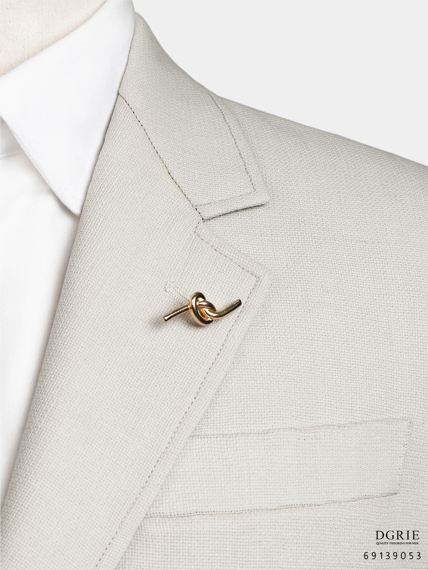 เสื้อสูทลำลองสีครีม Sport Beige Patch Pocket Balloon lining Jacket - DGRIE