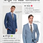 เข้ารูป กับ แน่น ไม่เหมือนกัน Suits Slim and tight are not the same thing.