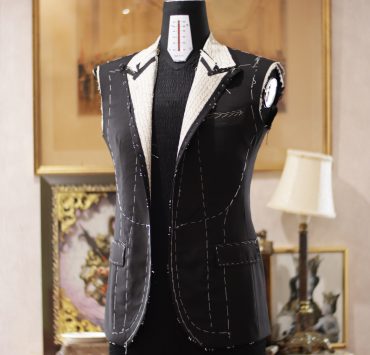 ตัดสูทหางม้าเต็มตัว Black Full Canvas Suits