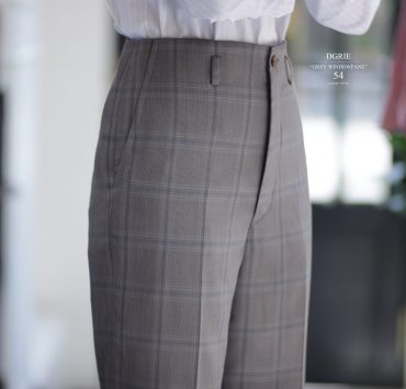 DGRIE PANTS 54 ตัดกางเกงผู้หญิง ลายตาราง GREY WINDOWPANE