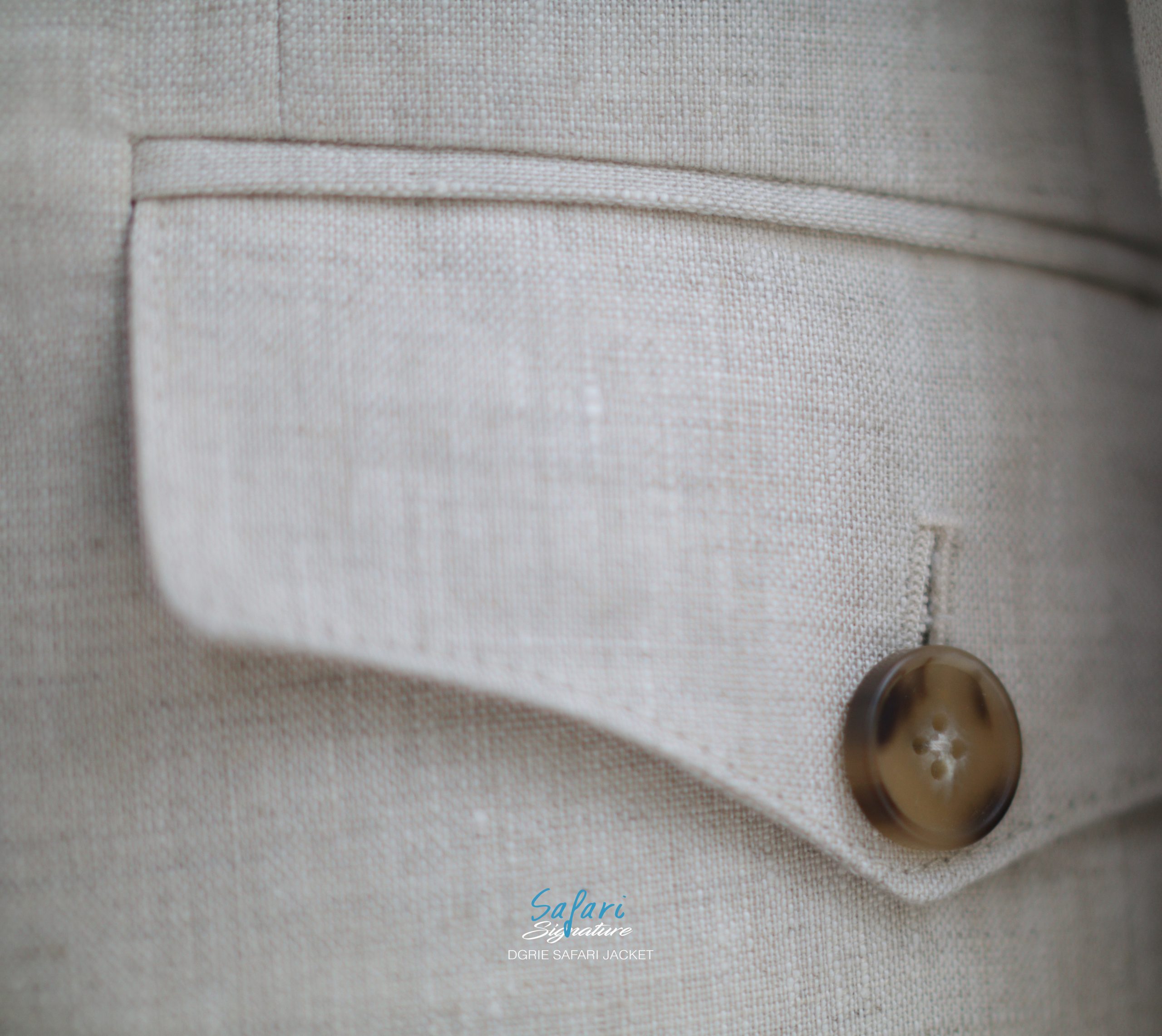DGRIE SAFARI Signature - เสื้อซาฟารี วินเทจ ผ้าลินิน