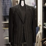 ตัดสูทหางม้า Fitting Classic Black Notch Lapel Full Canvas suit