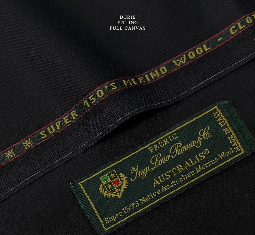 ตัดสูทหางม้า Black Loro Piana Full Canvas Suits