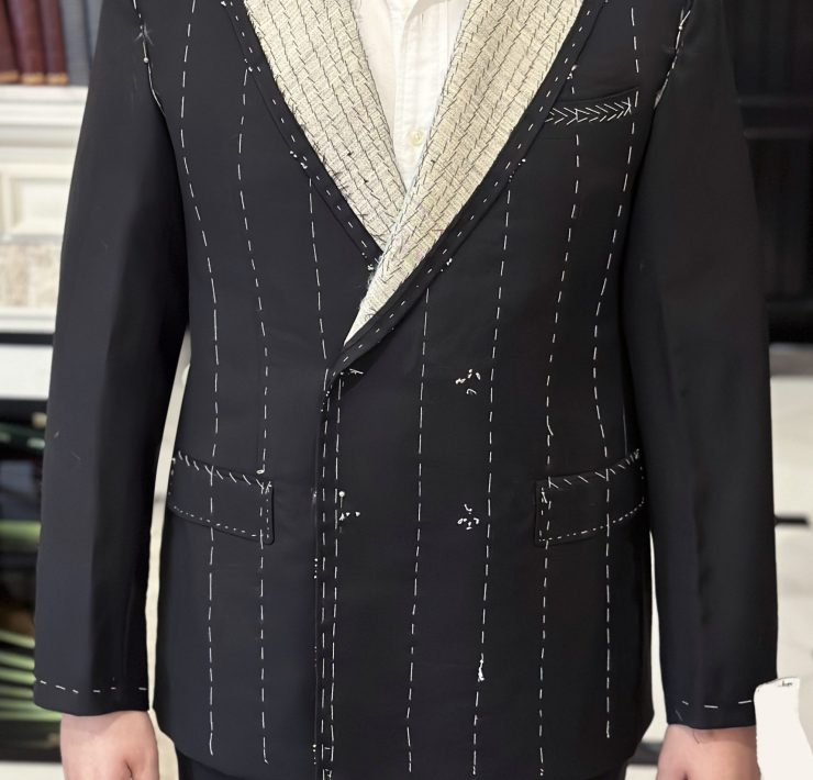 ตัดสูทหางม้า Black Loro Piana Full Canvas Suits 20 ตัดสูทหางม้า Black Loro Piana Full Canvas Suits