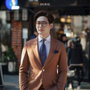 ตัดสูท สีส้มอิฐ DGRIE Classic Cotton Jacket
