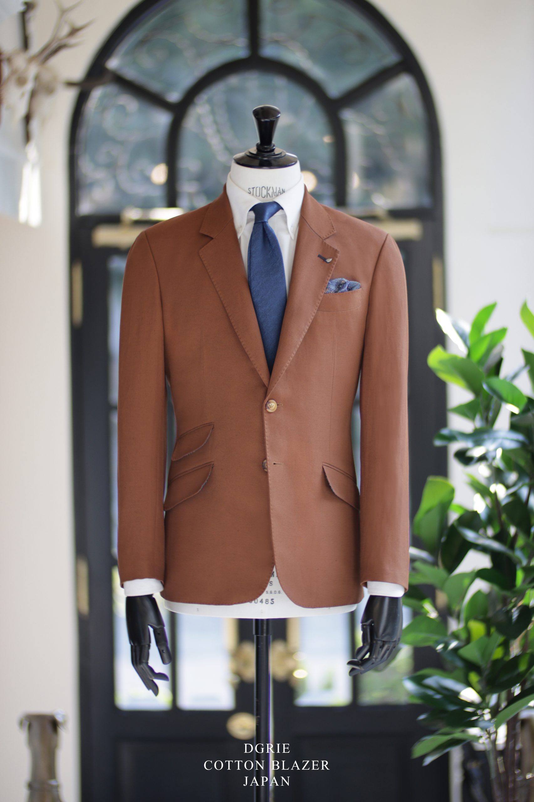 ตัดสูท สีส้มอิฐ DGRIE Classic Cotton Jacket