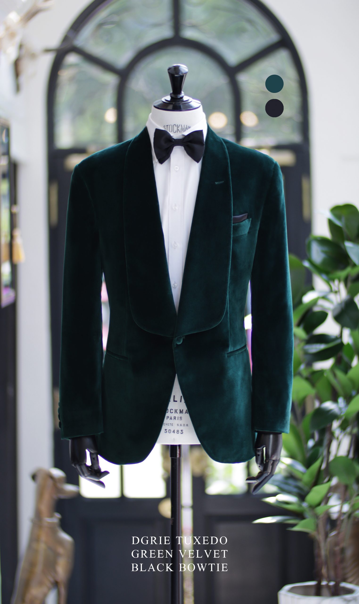 ตัดสูททักซิโด้ กำมะหยี่ DGRIE Green Velvet Tuxedo