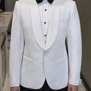 ตัดสูทแต่งงาน สีขาว DGRIE White Tuxedo Suits