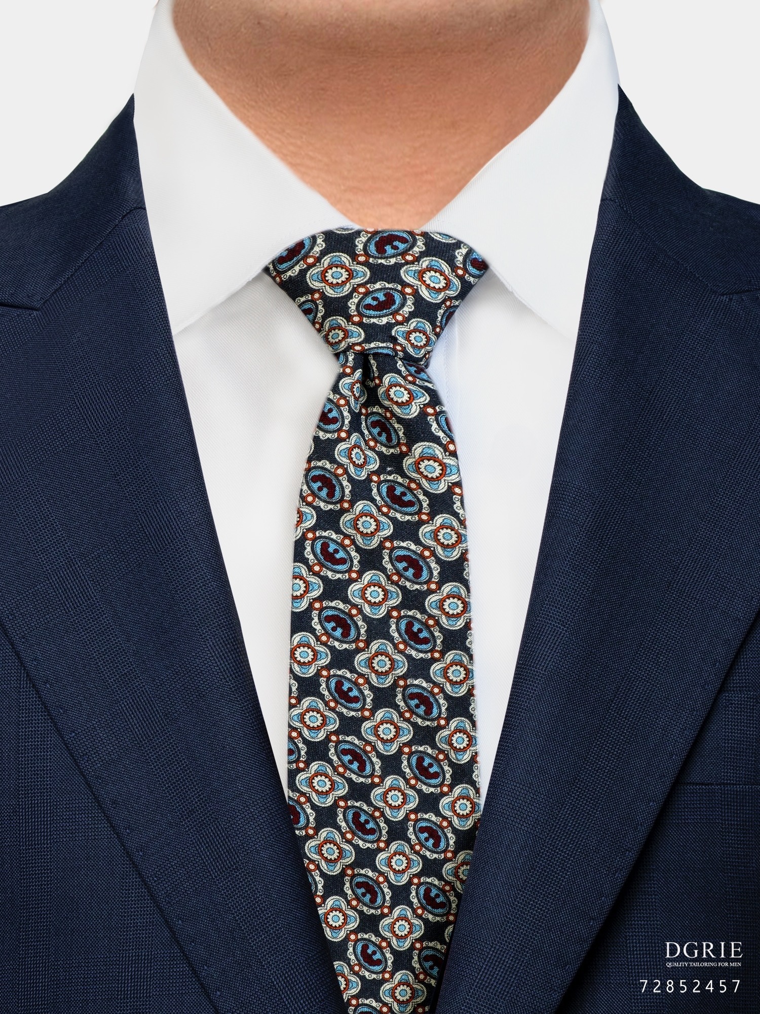 เนคไท GROMETRY Multi 1970s Vintage Necktie | DGRIE