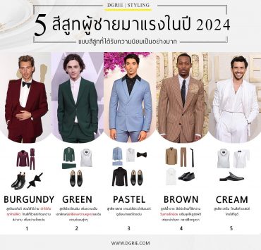5 สีสูทผู้ชายมาแรงในปี 2024 - 5 hot men's suit colors in 2024