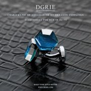 คัฟลิงค์ Charismatic of Aquamarine by Hexagon Cufflinks - DGRIE 3 คัฟลิงค์ Charismatic of Aquamarine by Hexagon Cufflinks - DGRIE