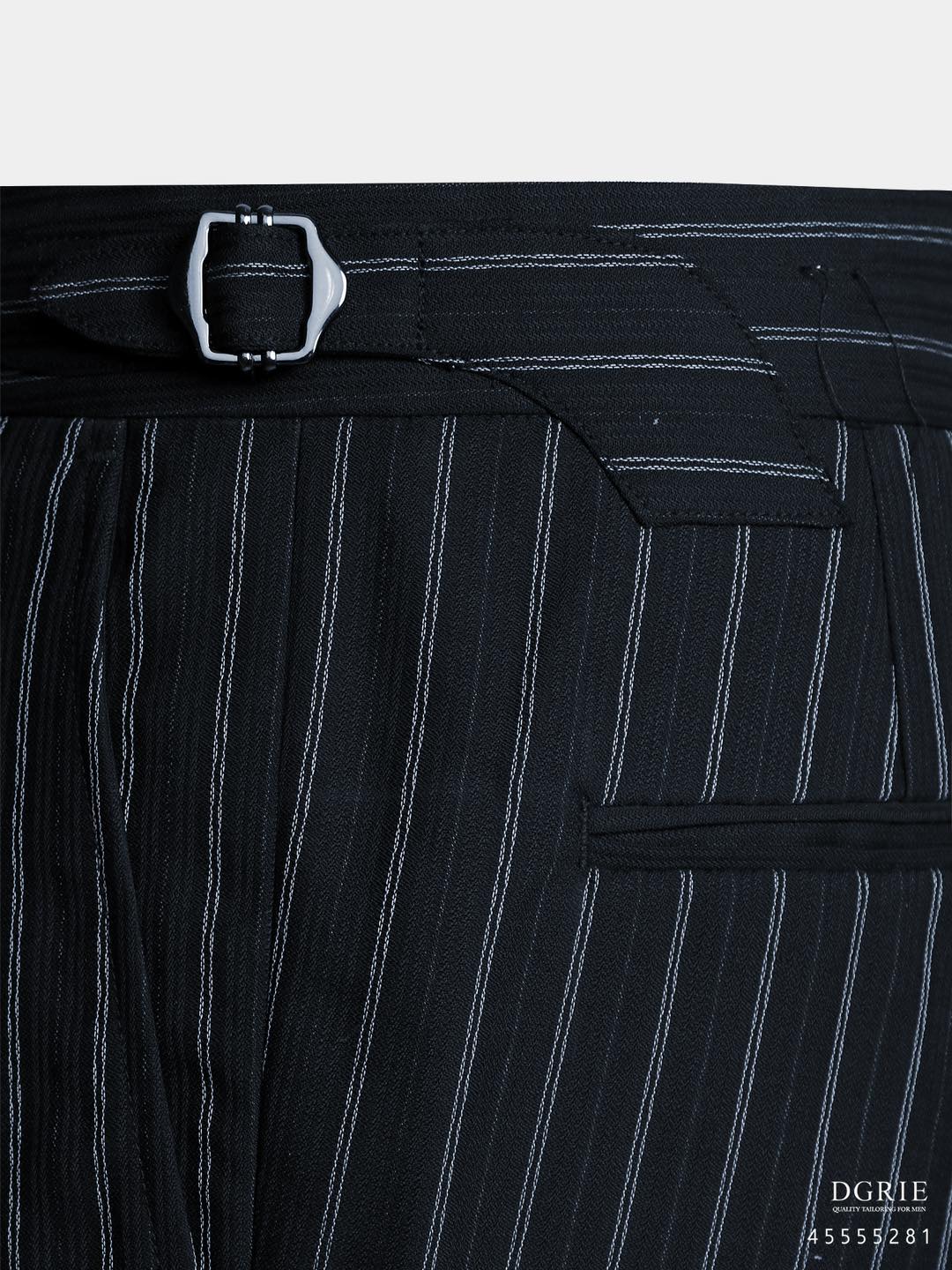 กางเกงผู้ชาย DARK NAVY AND BLACK STRIPES PANTS - DGRIE