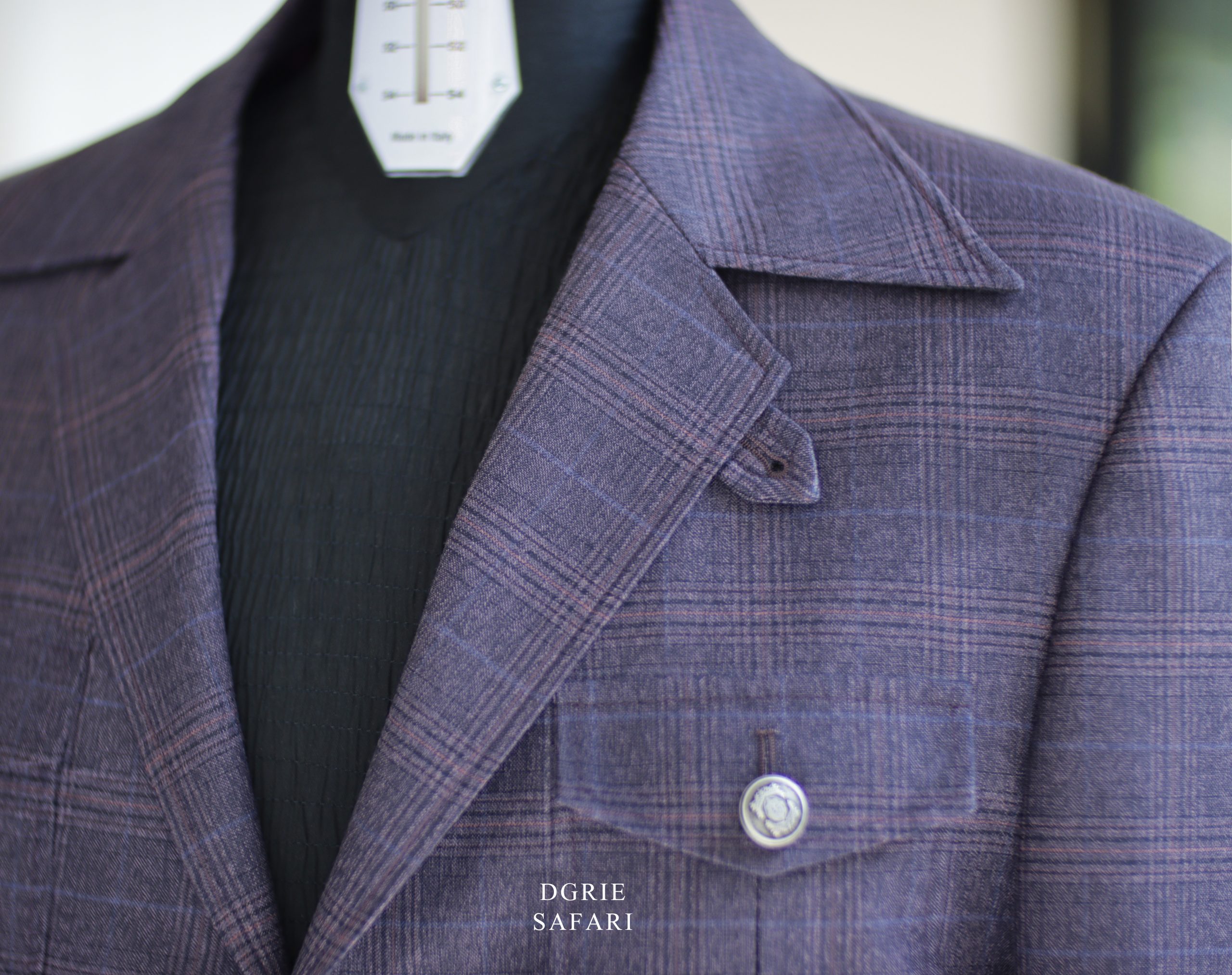 ตัดเสื้อซาฟารี ชุดซาฟารี วินเทจ DGRIE Flannel Wool Safari Jacket