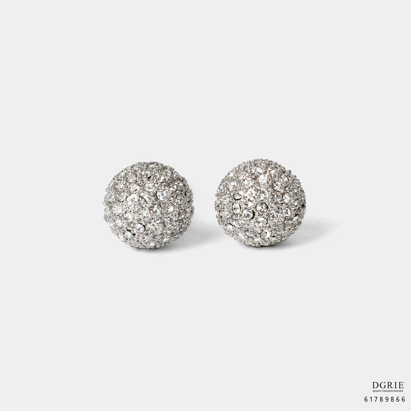คัฟลิงค์ Moissanite Diamond Round Cufflinks - DGRIE