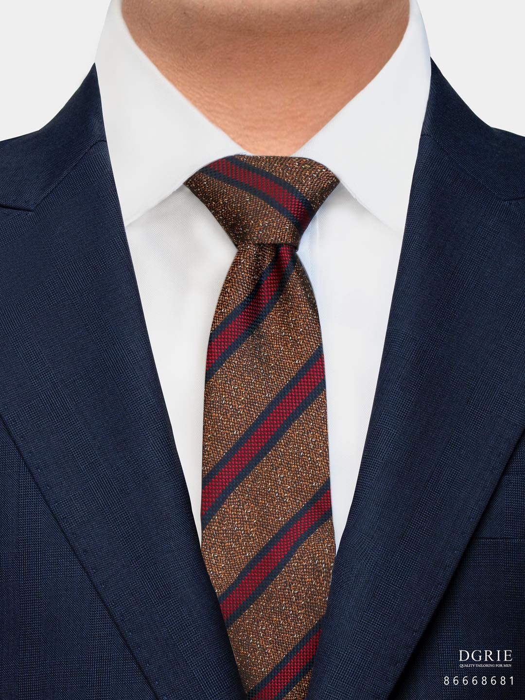 Multi-Color Mix Stripe Necktie | DGRIE