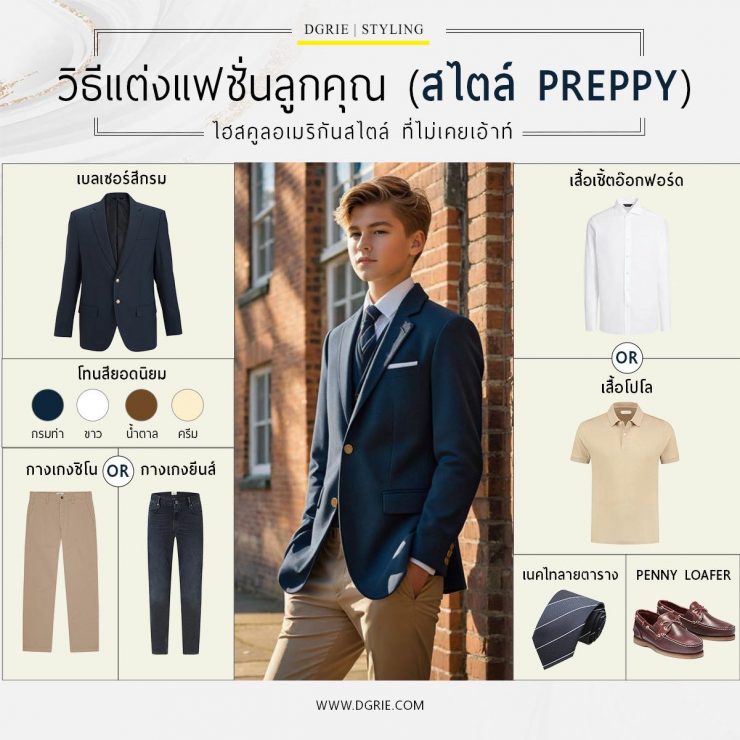 วิธีแต่งแฟชั่นลูกคุณ (สไตล์ Preppy) Preppy Style 6 วิธีแต่งแฟชั่นลูกคุณ (สไตล์ Preppy) Preppy Style