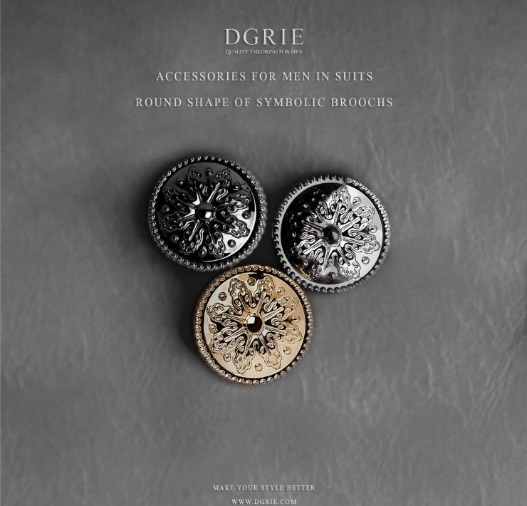เข็มกลัดติดปกสูท Round Shape of Symbolic Broochs - DGRIE 21 เข็มกลัดติดปกสูท Round Shape of Symbolic Broochs - DGRIE