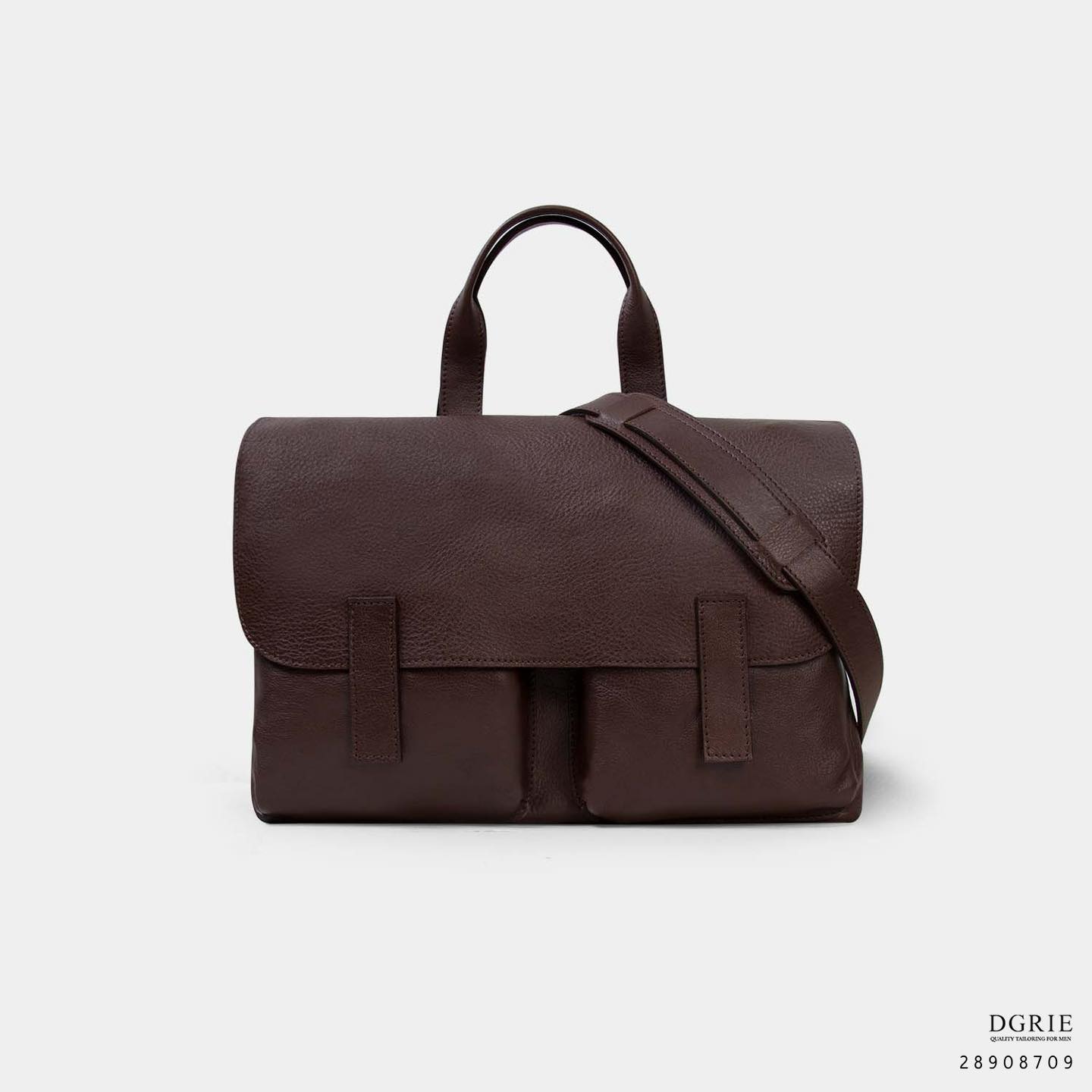 กระเป๋าหนัง Safari Large Leather Black