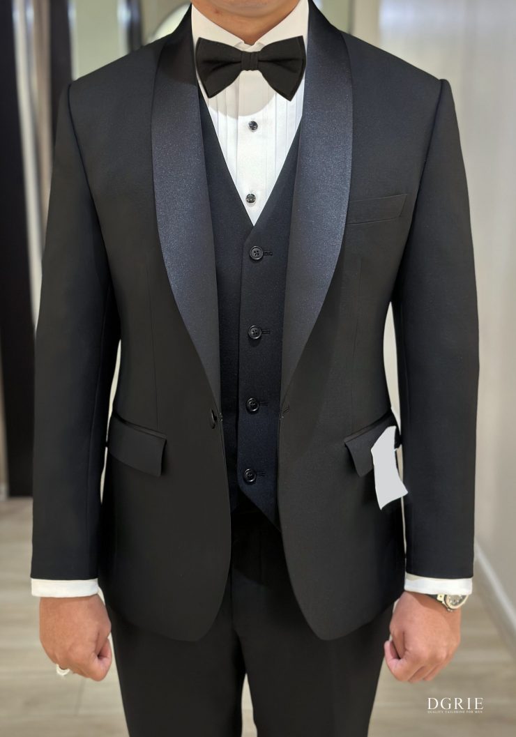 DGRIE 3-Piece Tuxedo Shawl Lapel Suits