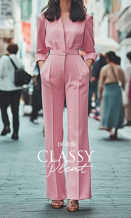 DGRIE CLASSY PLEATED PANTS ตัดกางเกงผู้หญิงทรงขากว้าง