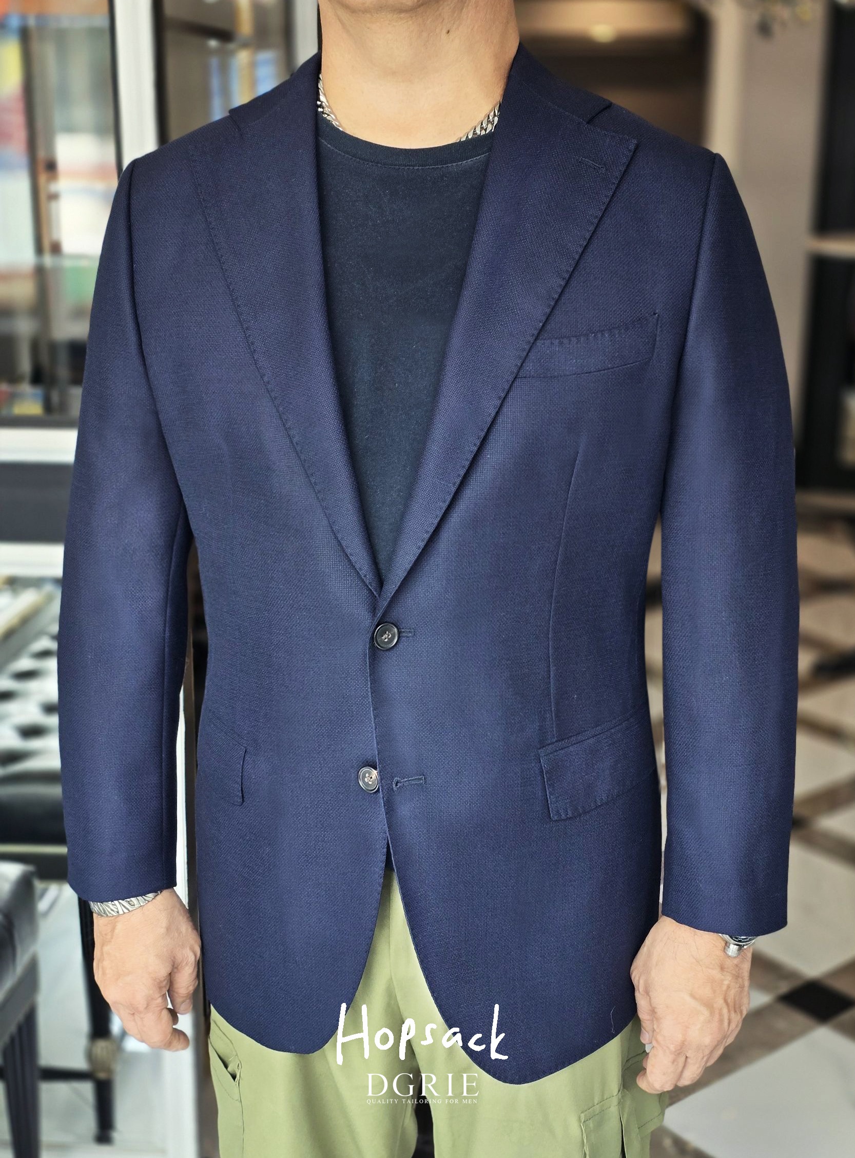 IMG_7138 copy1 ตัดสูท สีน้ำเงิน DGRIE ITALY NAVY HOPSACK