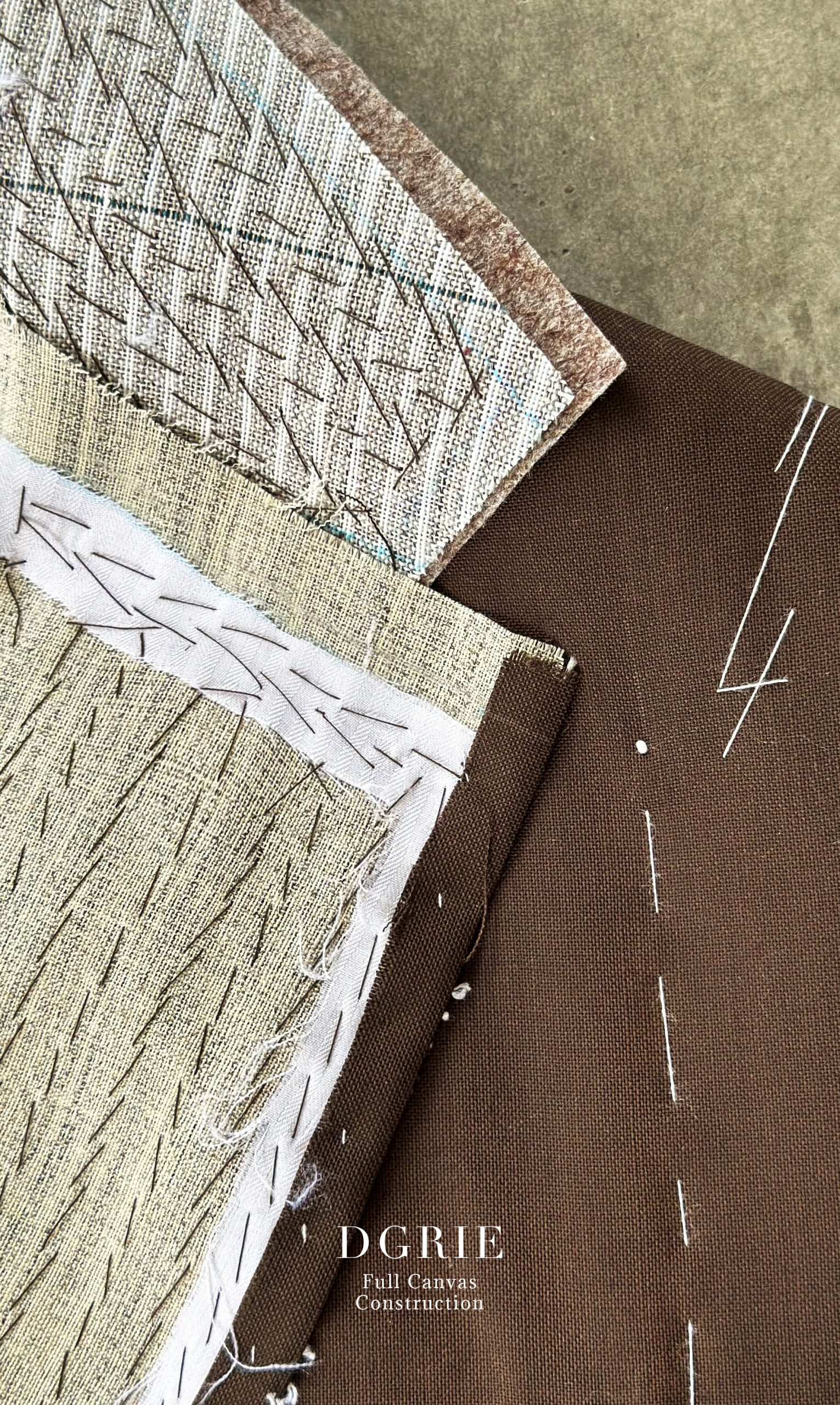 ตัดสูทหางม้า Red Brown Fresco England Full Canvas Suits