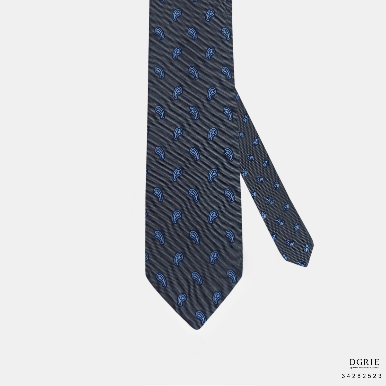 IMG_0336 เนคไทลายเพสลีย์ 100% SILK PAISLEY TIE - DGRIE