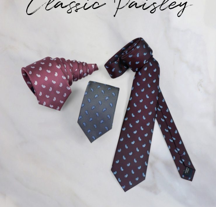 เนคไทลายเพสลีย์ 100% SILK PAISLEY TIE - DGRIE 20 เนคไทลายเพสลีย์ 100% SILK PAISLEY TIE - DGRIE