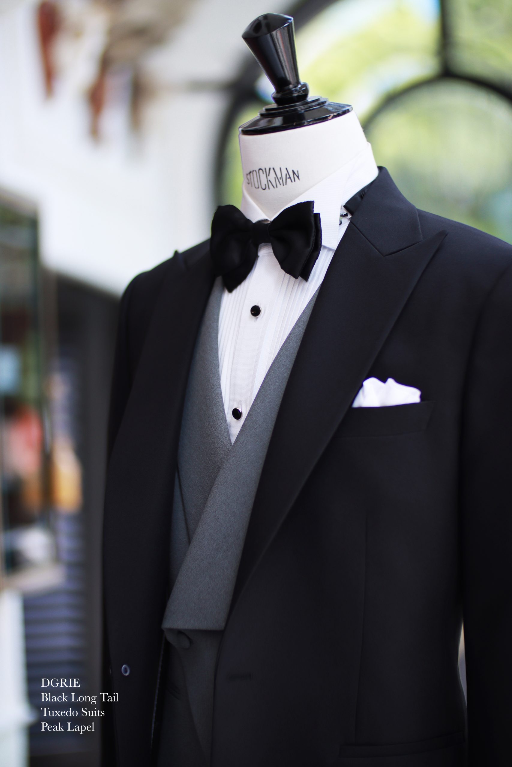 ตัดสูทแต่งงาน ทักซิโด้ หางยาว 3 Piece Black Long Tail Tuxedo Suits