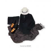 เสื้อสูทสีดำ Black Wool Double-breasted Sport Jacket 3 เสื้อสูทสีดำ Black Wool Double-breasted Sport Jacket