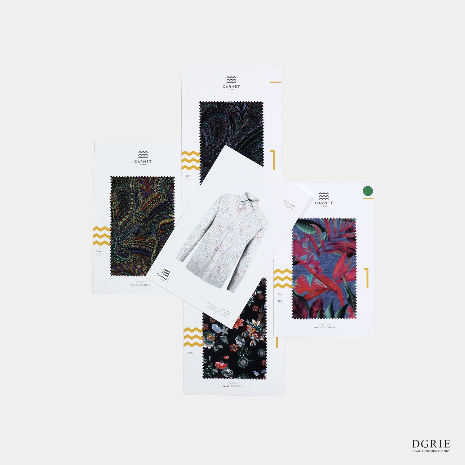 ตัดเชิ้ต ผ้าเชิ้ต CARNET ITALY - LUXURY PRINTED SHIRTS