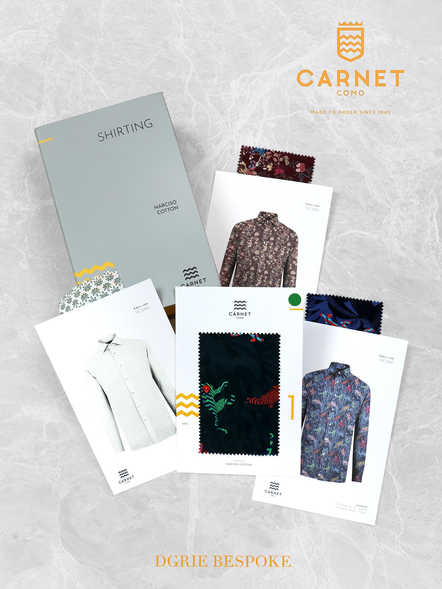 ตัดเชิ้ต ผ้าเชิ้ต CARNET ITALY - LUXURY PRINTED SHIRTS