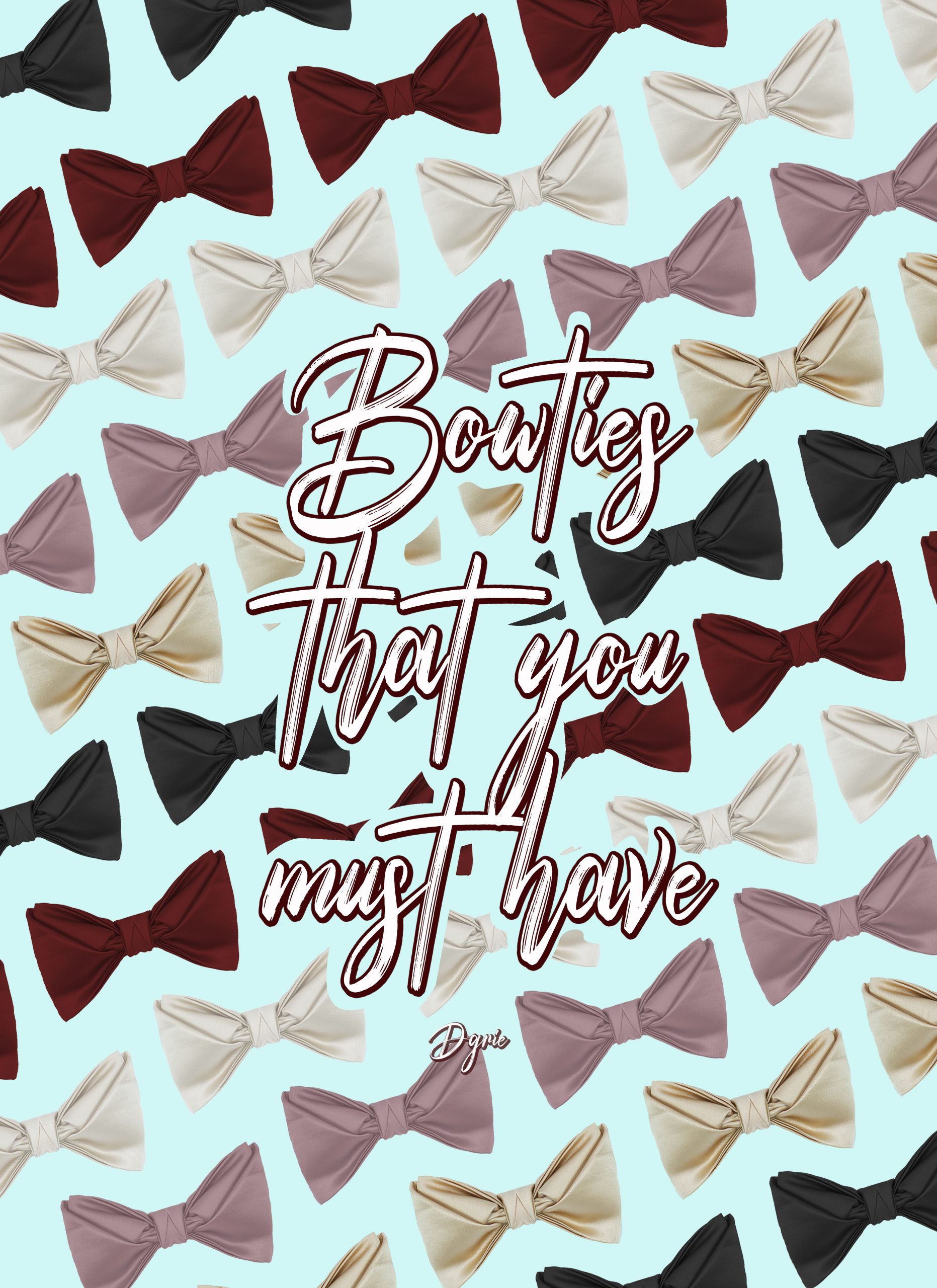 โบว์ไท Butterfly Bow Tie 2 Layer
