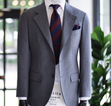 ตัดสูทหางม้า DGRIE Classic Grey Full Canvas Suit