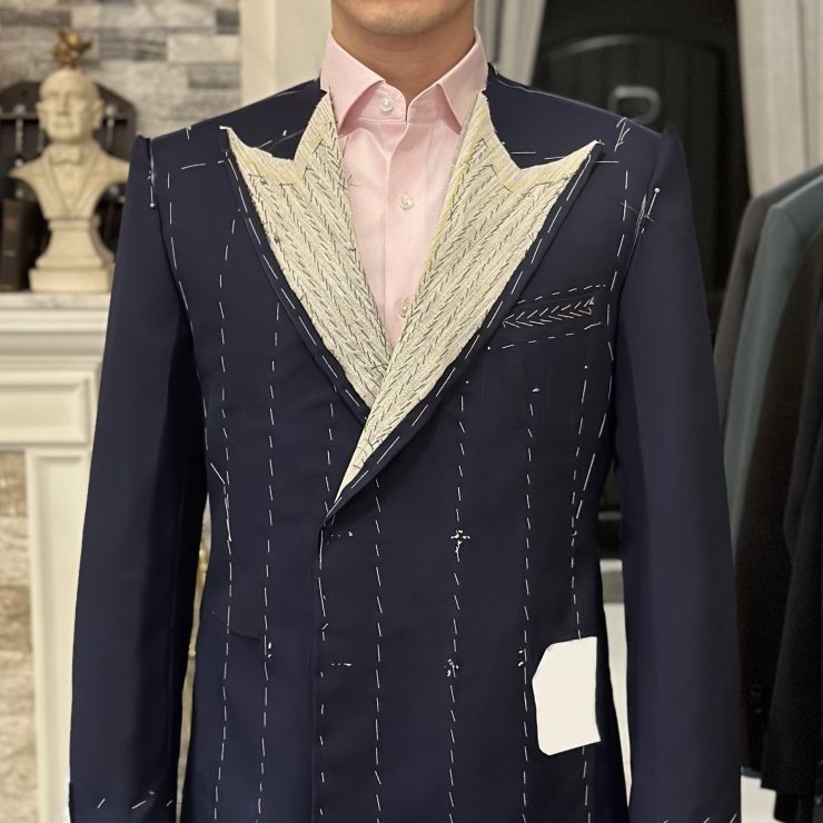 ตัดสูทหางม้า DGRIE FITTING - Full Canvas Navy Suits