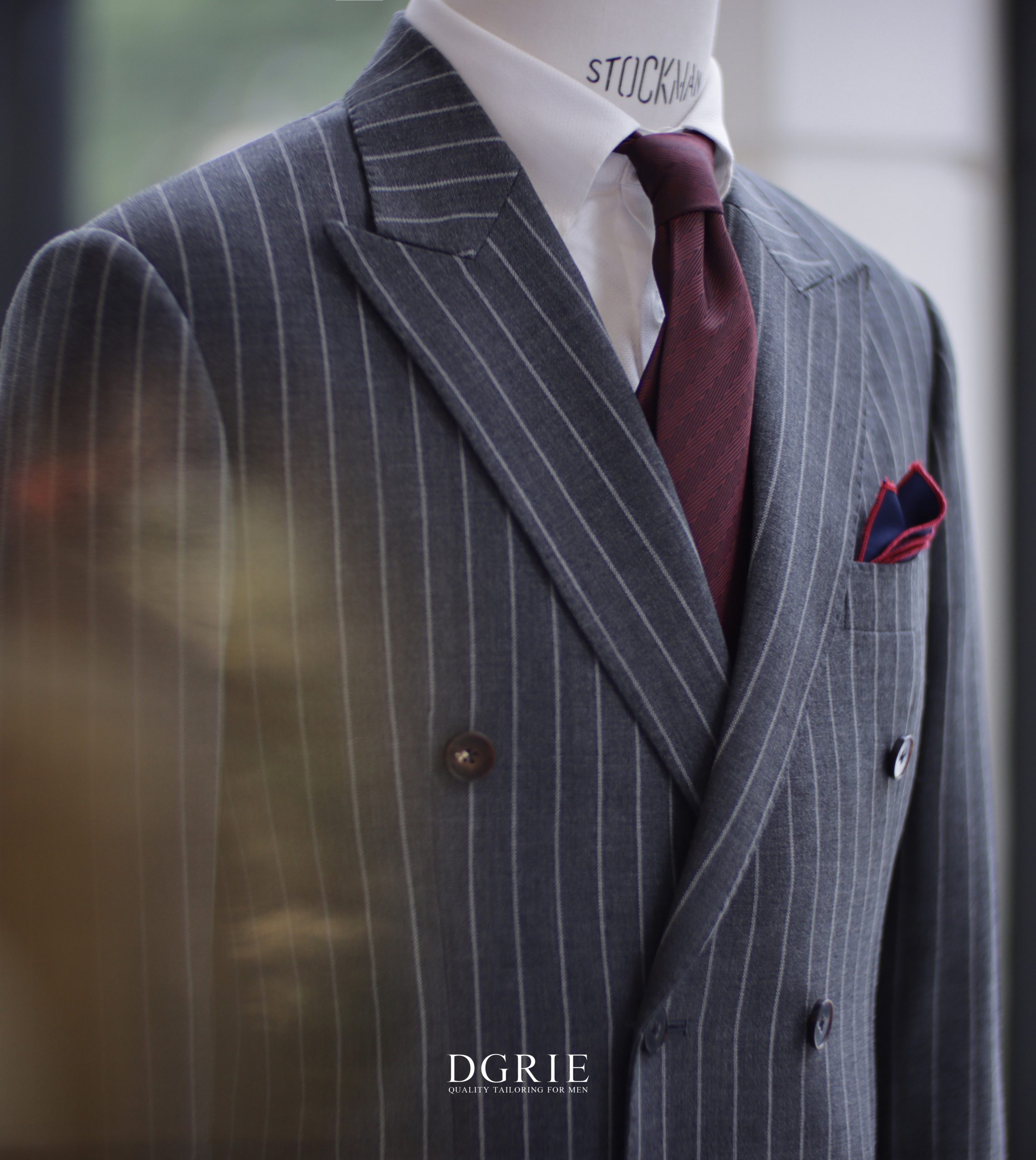 DGRIE ตัดสูท High Twist Pinstripe Grey Suits