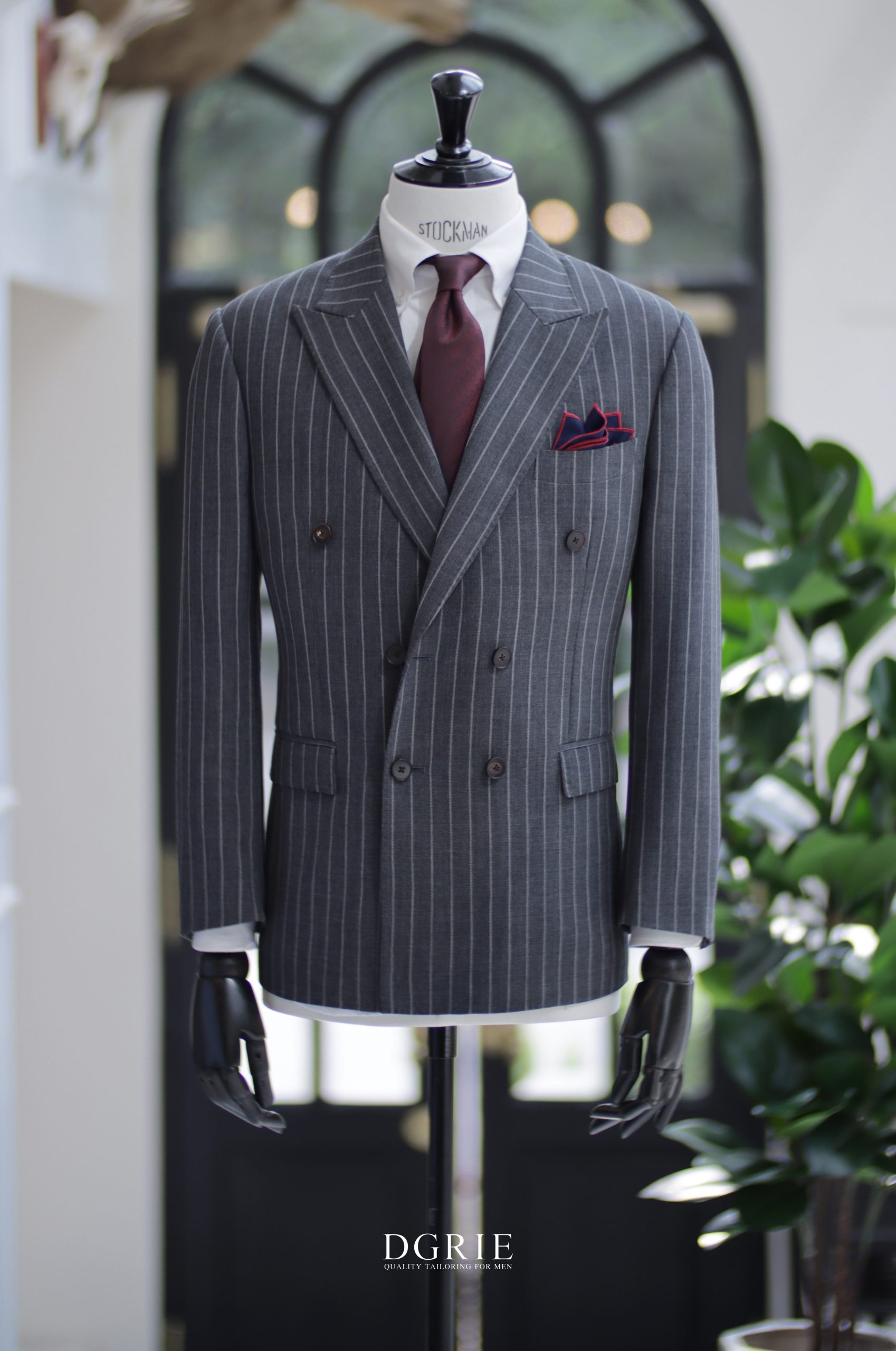 DGRIE ตัดสูท High Twist Pinstripe Grey Suits