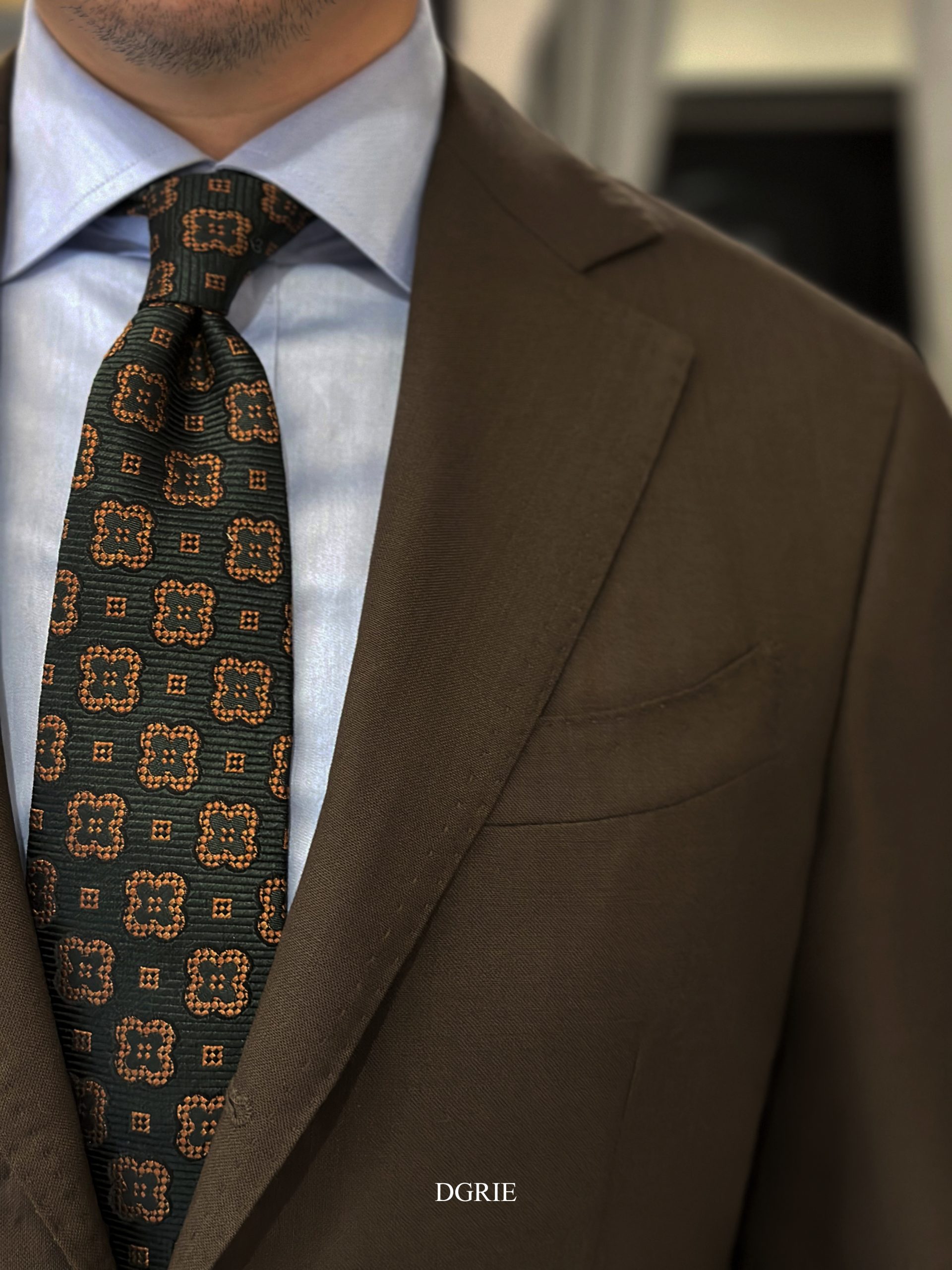 สูทหางม้า Full Canvas Red Brown Fresco England Suits