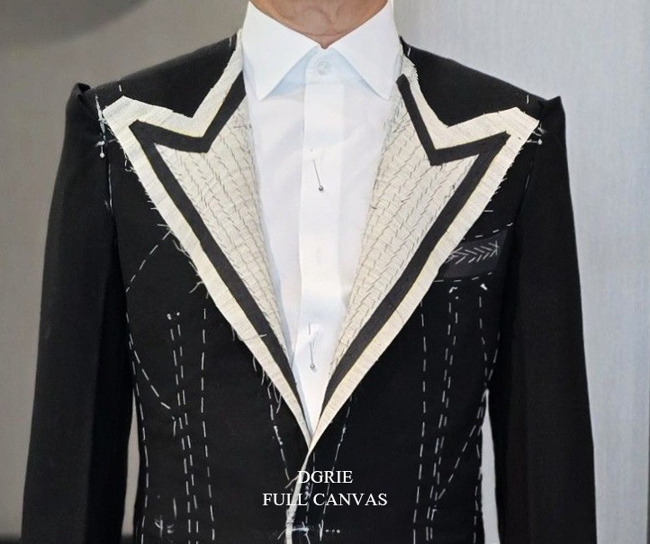 ตัดสูทหางม้า Fitting Full Canvas Super Black - Huddersfield