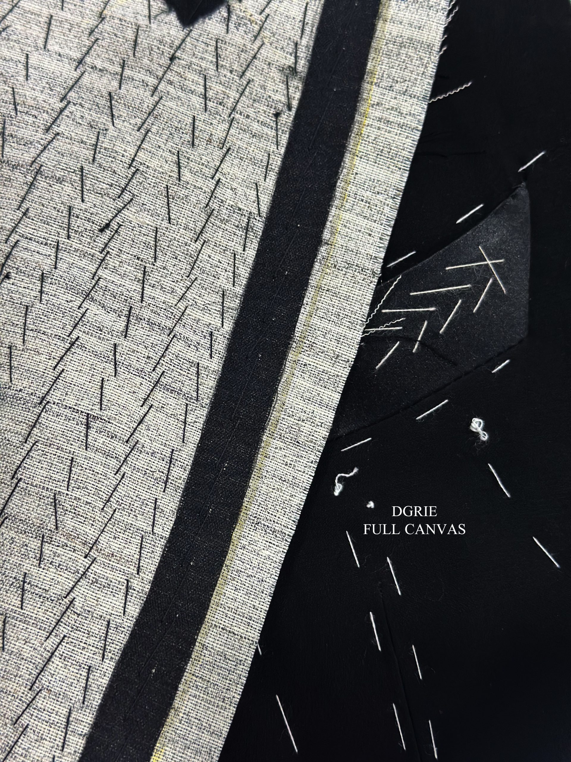 ตัดสูทหางม้า Fitting Full Canvas Super Black - Huddersfield