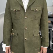 DGRIE Olive Green Safari Jacket 3 DGRIE Olive Green Safari Jacket