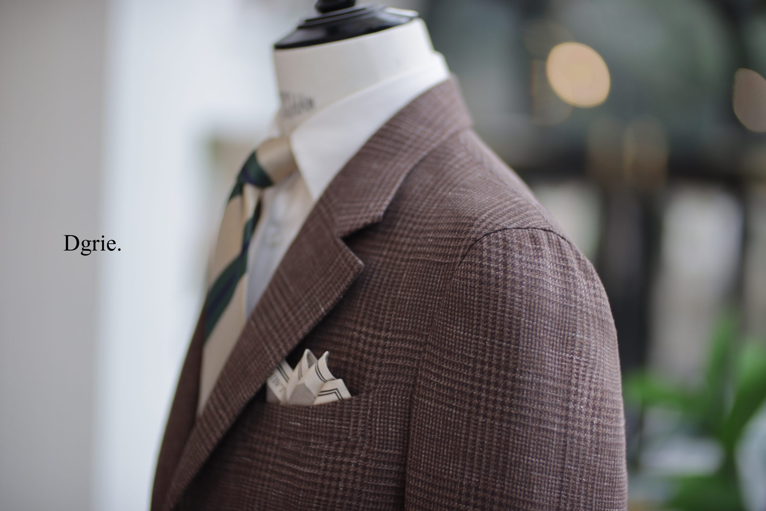 DGRIE - ตัดสูทผ้าลินิน Solbiati Italy Prince of Wales