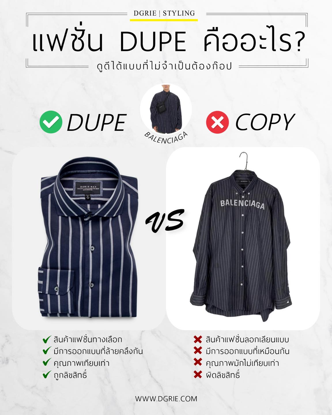 แฟชั่น Dupe คืออะไร?